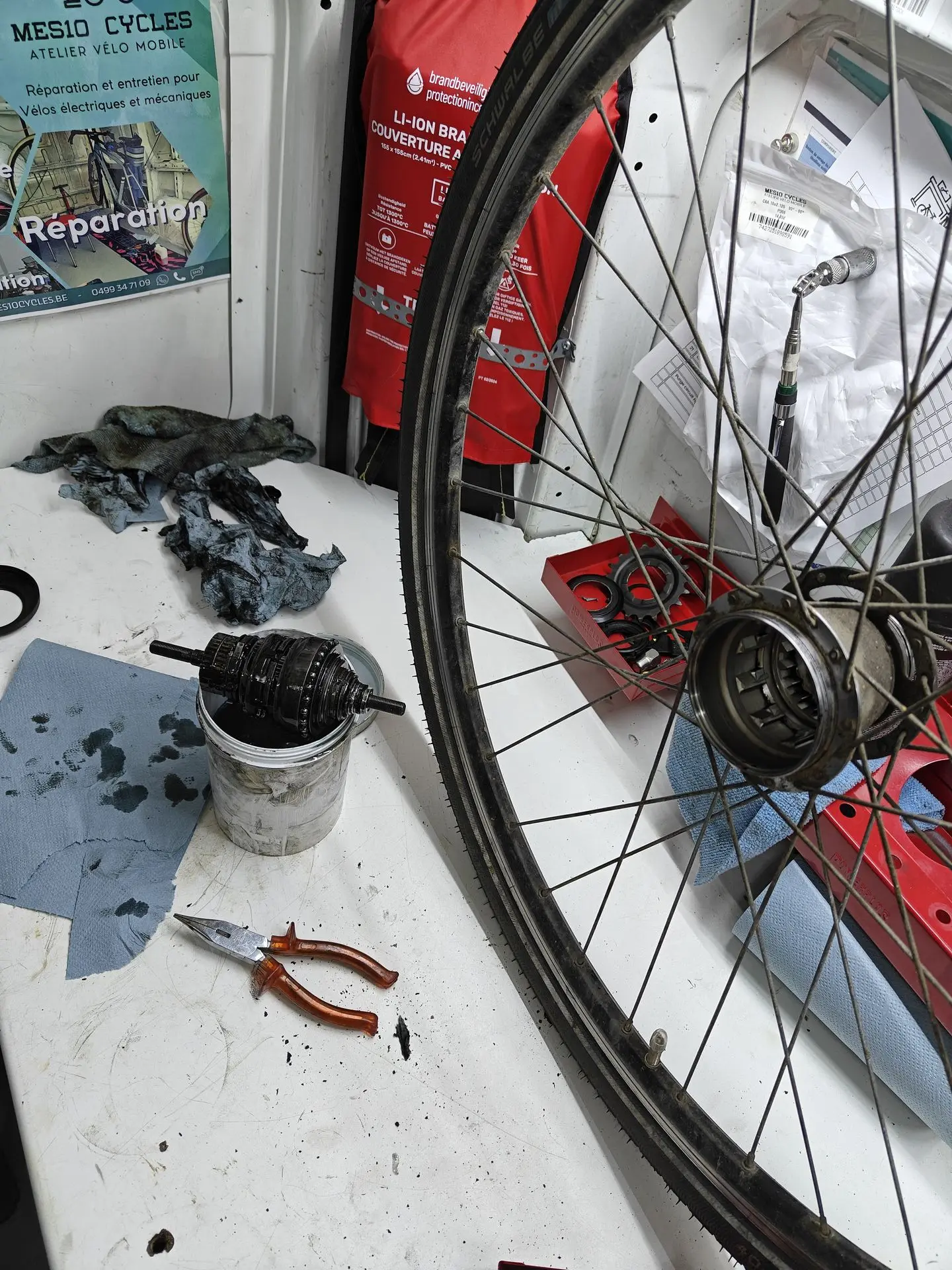 Aperçu sur le matériel et travail sur vélo longtail