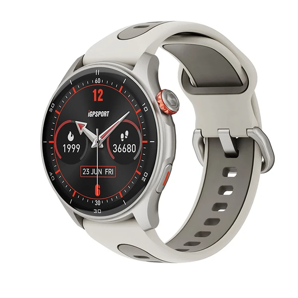 iGPSPORT LW10 ARGENT TITANE - GPS/CALORIES / FREQUENCE CARDIAQUE / SOMMEIL