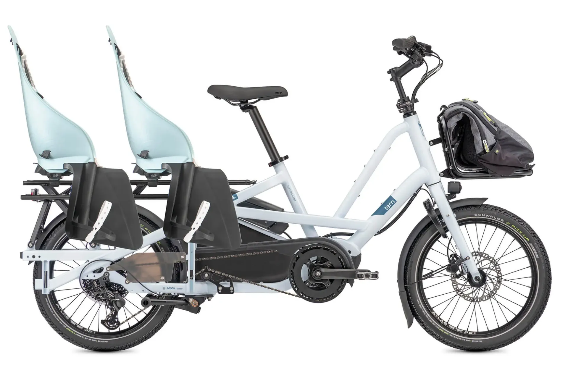 Tern Quick Haul Long D9 - 500 Wh - BOSCH Cargo Line (Satin Black / Light Grey)